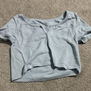 Aeropostale Sky Blue Crop Top